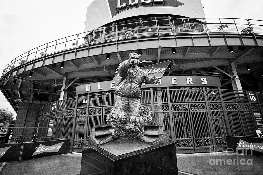 Chicago Cubs Harry Caray Canvas From Wrigley Field Print 