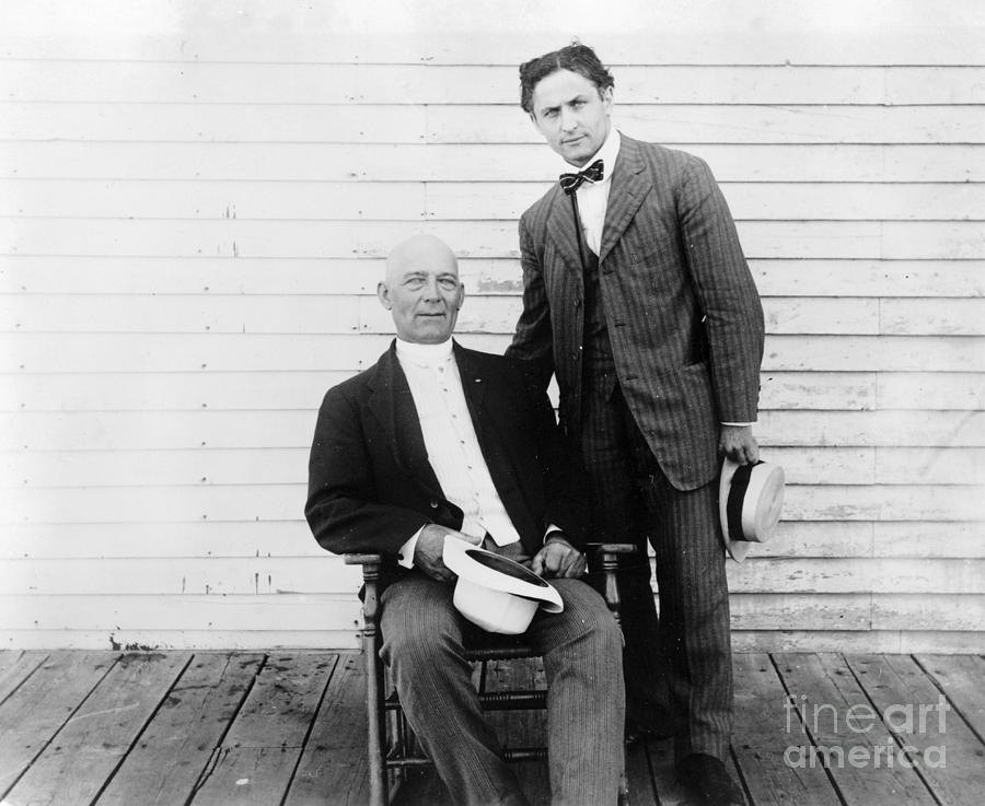 Harry Houdini And Harry Kellar Photograph by Granger