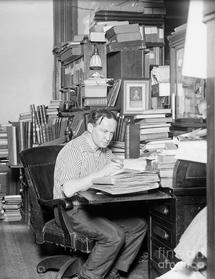 Harry Houdini At His Desk Photograph by Bettmann