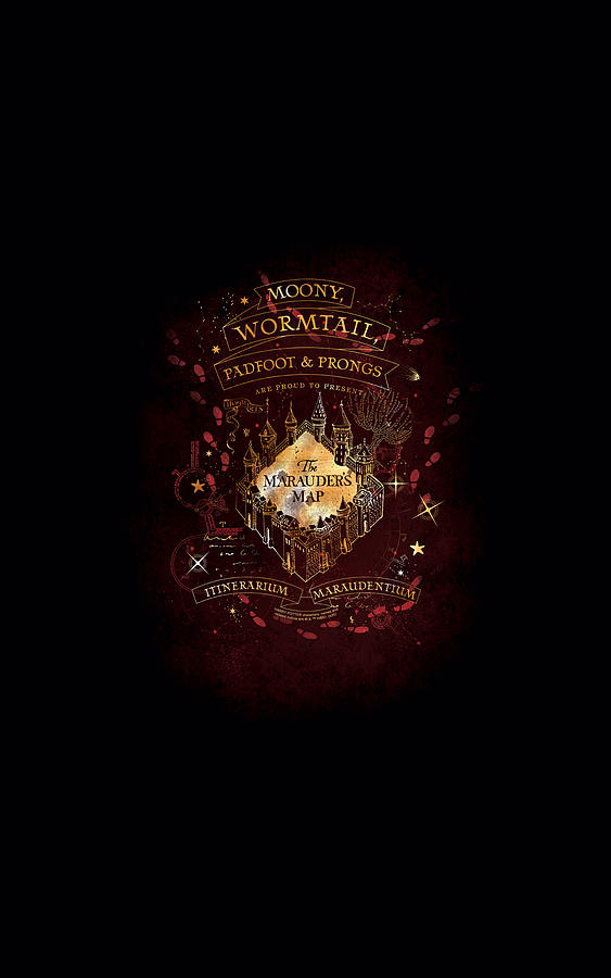 Harry Potter - Celestial Marauders Map Digital Art by Brand A