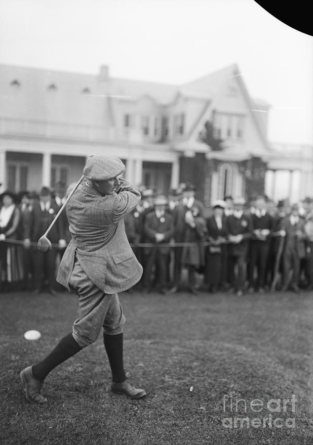 Harry Vardon Swinging Golf Club Photograph by Bettmann