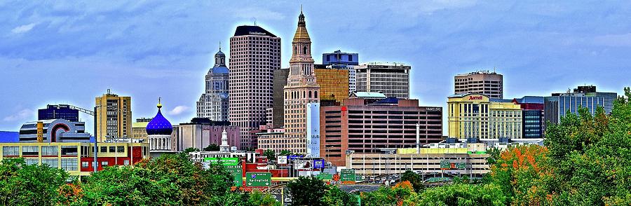 Hartford Daylight Pano Photograph by Frozen in Time Fine Art Photography