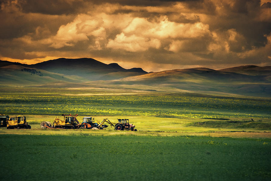 Harvest In Siberia Photograph by Nutexzles