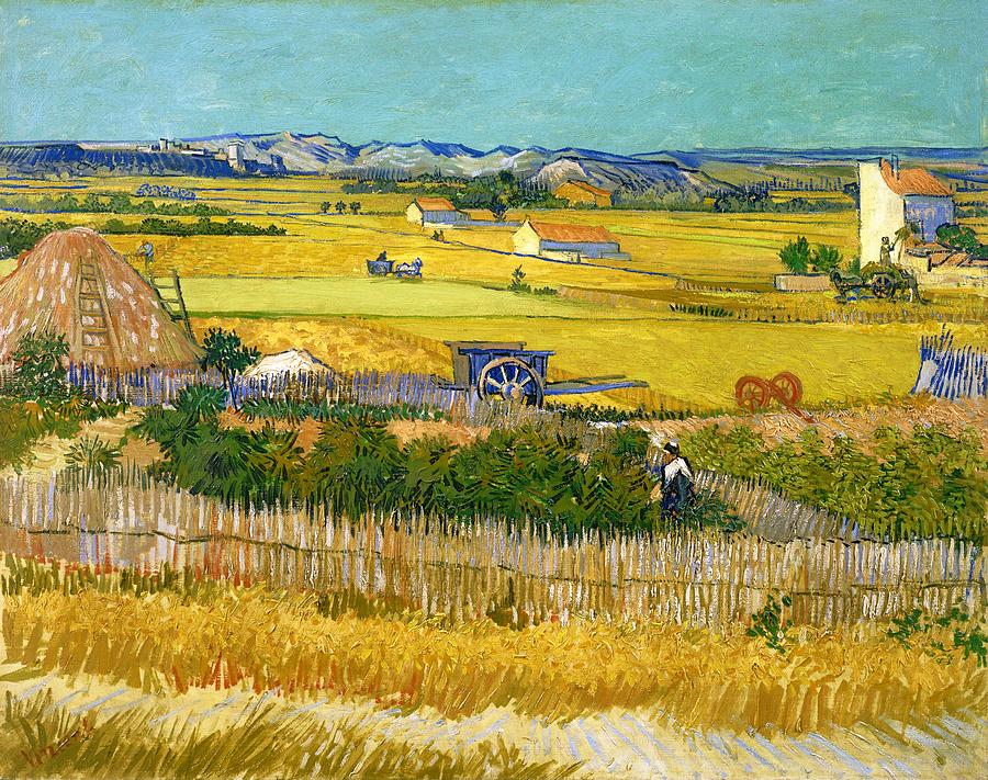 Vincent Van Gogh Painting - Harvest - Digital Remastered Edition by Vincent van Gogh