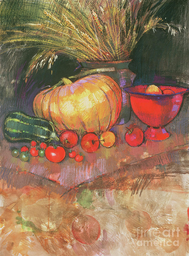 Harvest, pastel Pastel by Claire Spencer