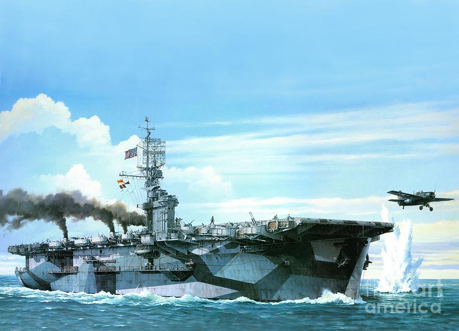 USS Gambier Bay Aircraft Carrier 9K Ultra HD Photograph by Hi Res