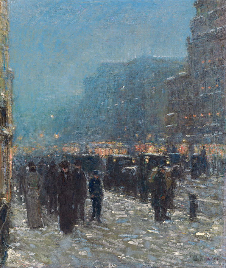 Broadway and 42nd Street, 1902 Painting by Childe Hassam