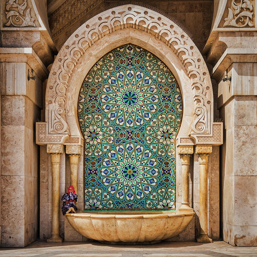 Hassan Mosque Details - Morocco Photograph by Stuart Litoff