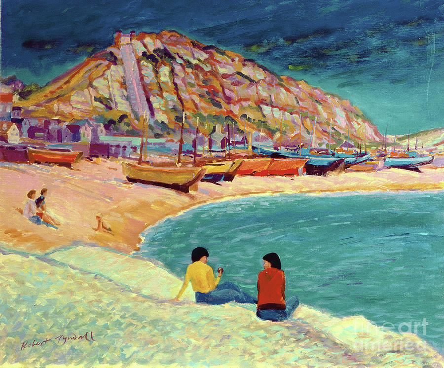 Hastings, Beach Scene Painting by Robert Tyndall