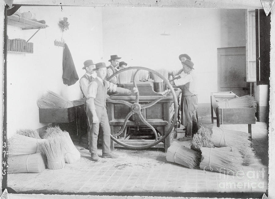 Hat Makers Operating Machinery Photograph by Bettmann