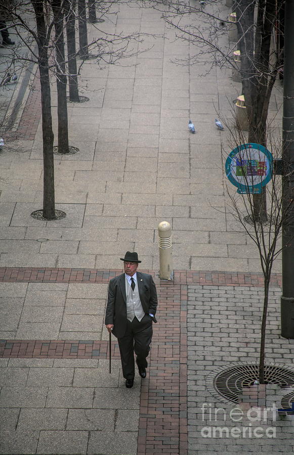 Hat Vest Suit Tie Streets of Philadelphia  Photograph by Chuck Kuhn