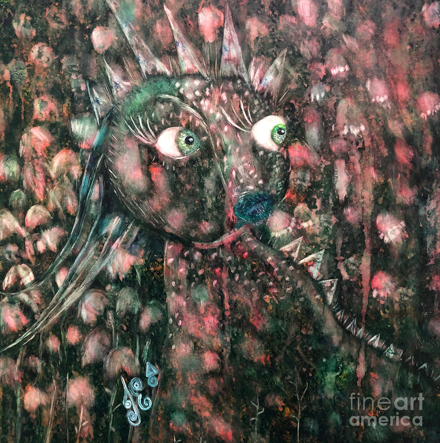 Hatchling Painting by Julie Engelhardt Hatchling Painting by Julie Engelhardt