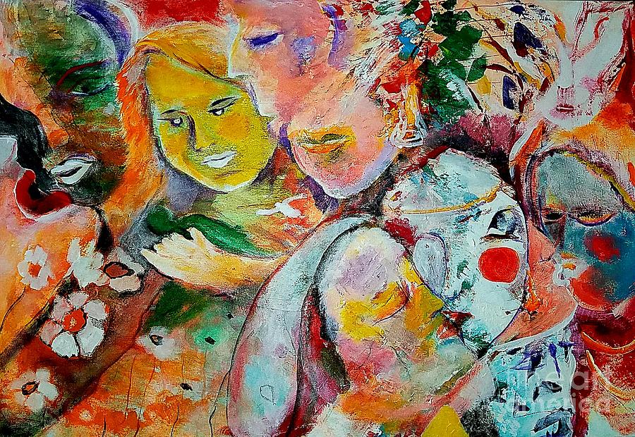 Hate and love Painting by Subrata Bose