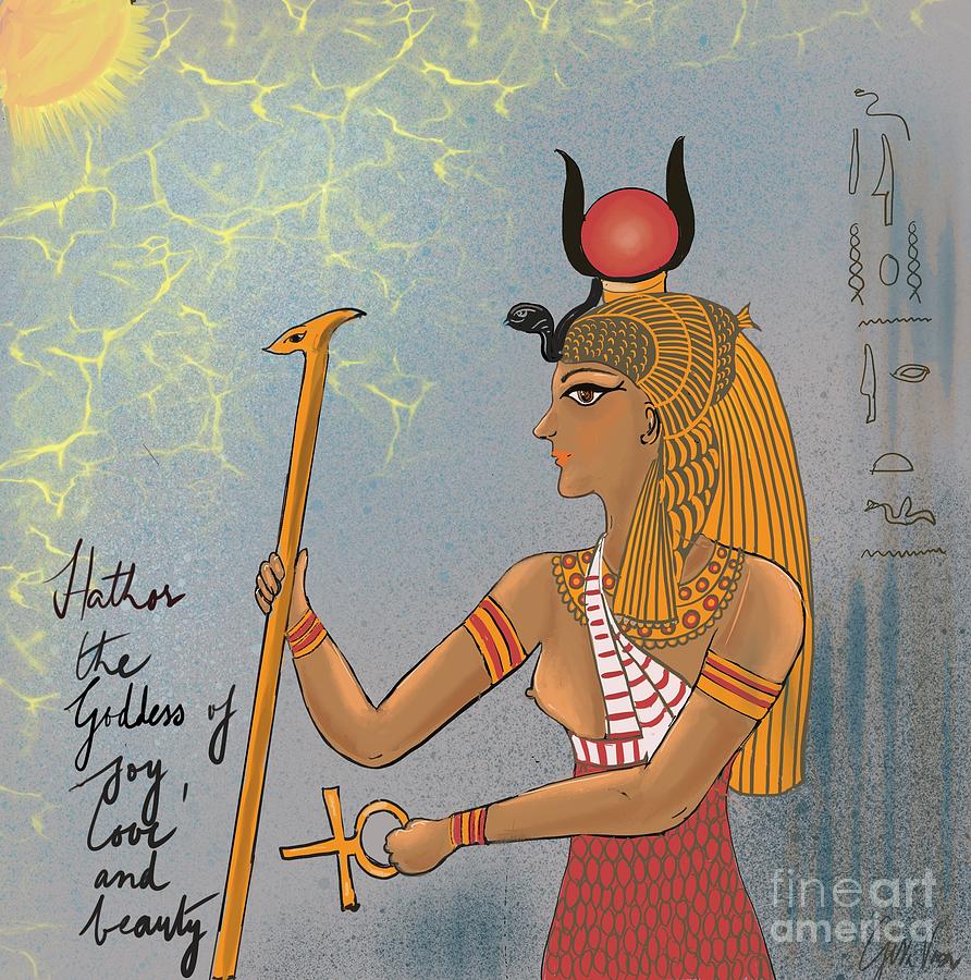 Hathor Painting by Gita Vasa - Fine Art America