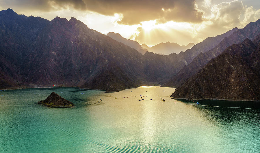 Hatta Lake in Dubai, UAE Photograph by Alexey Stiop