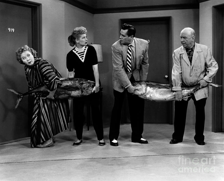 Hauling Fish On I Love Lucy Photograph by Cbs Photo Archive
