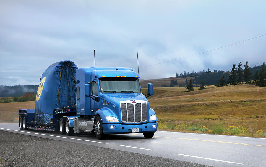 Hauling Happiness With A Peterbilt Photograph by Theresa Tahara