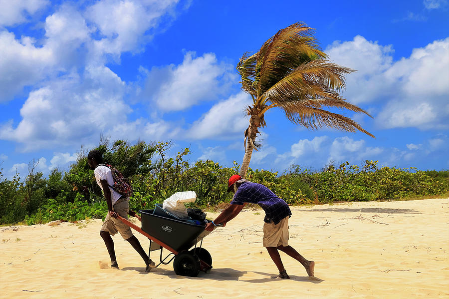 Hauling in the Supplies to Prickly Pear Cay in Anguilla Photograph by Ola Allen