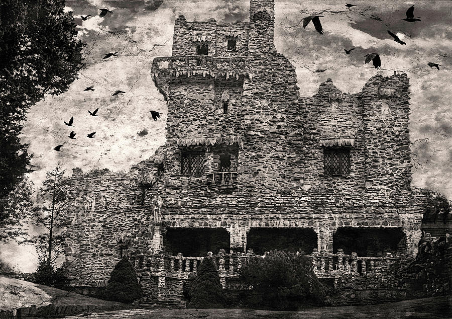 Haunted Castle Black and White Photograph by Cindi Ressler