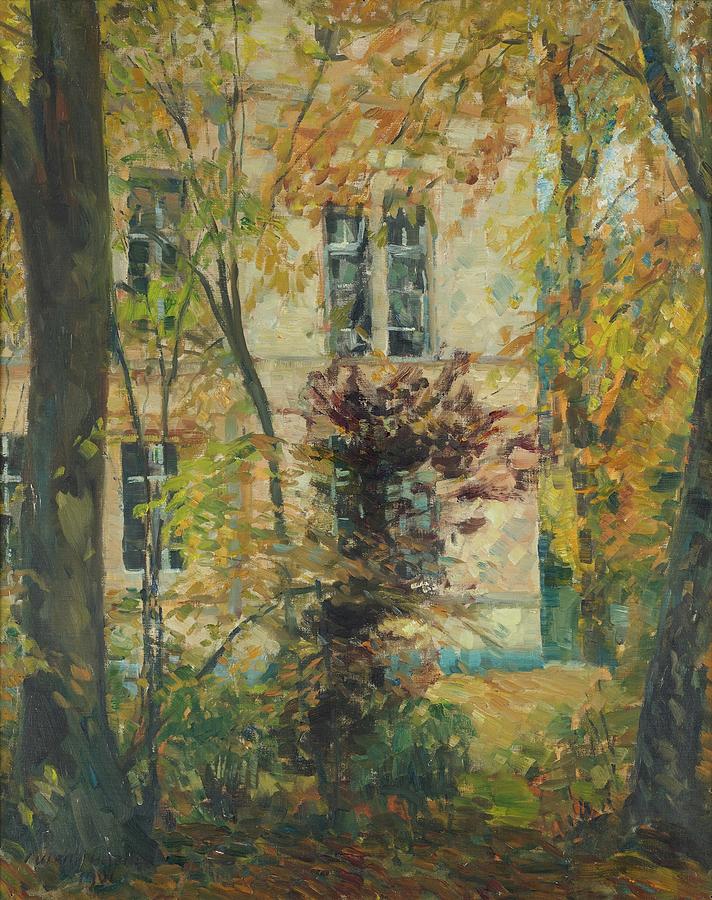 Haus Mit Garten Painting by Ulrich Hubner