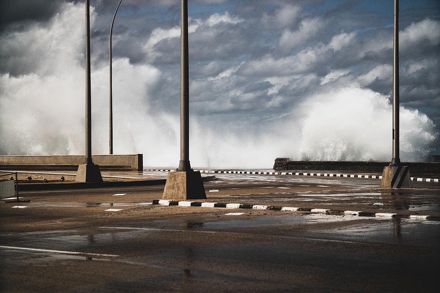 Havana Malecon Waves Photograph by Maxim Kibrik
