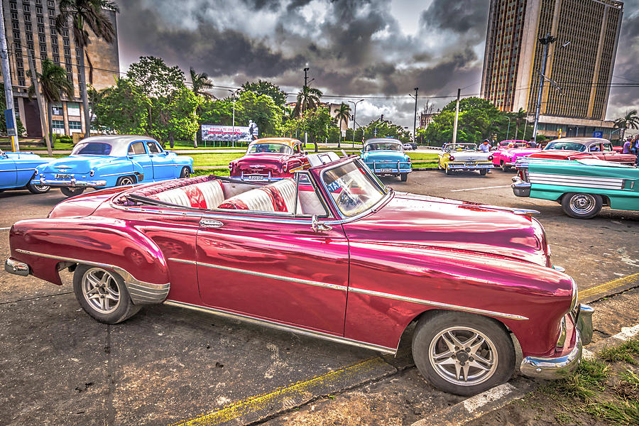 Havana Taxi Photograph by Bill Howard