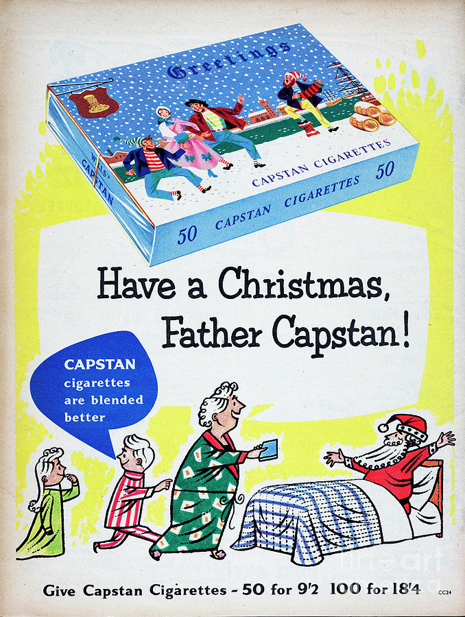 Have A Christmas, Father Capstan Photograph by Picture Post