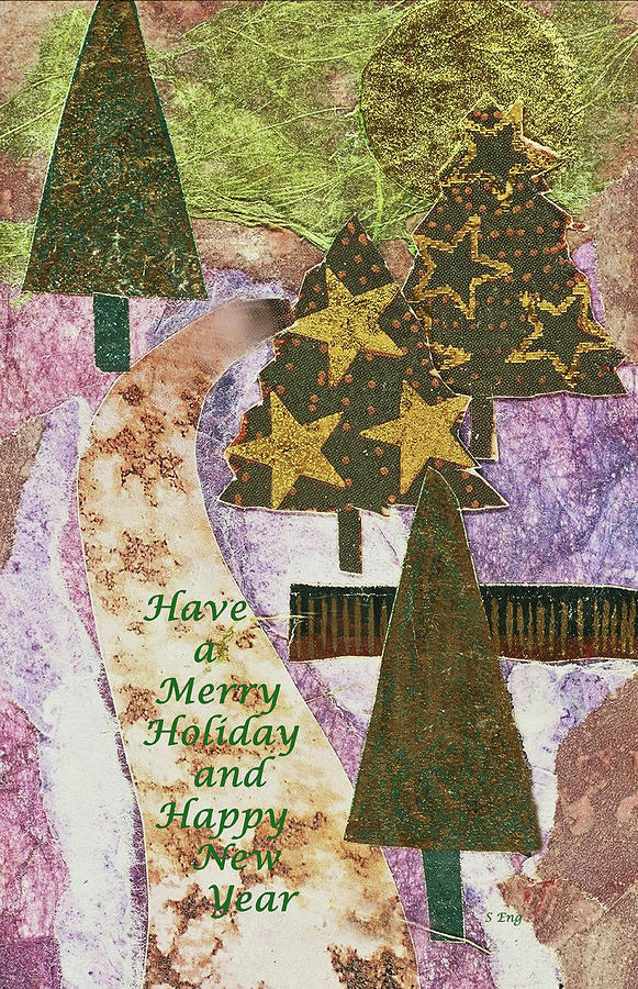 Christmas Mixed Media - Have a Merry Holiday by Sharon Williams Eng Christmas Mixed Media - Have a Merry Holiday by Sharon Williams Eng