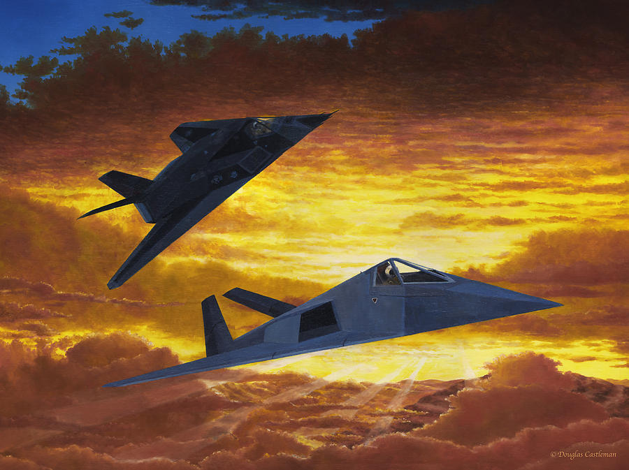 Have Blue Fantasy Flight Painting by Douglas Castleman