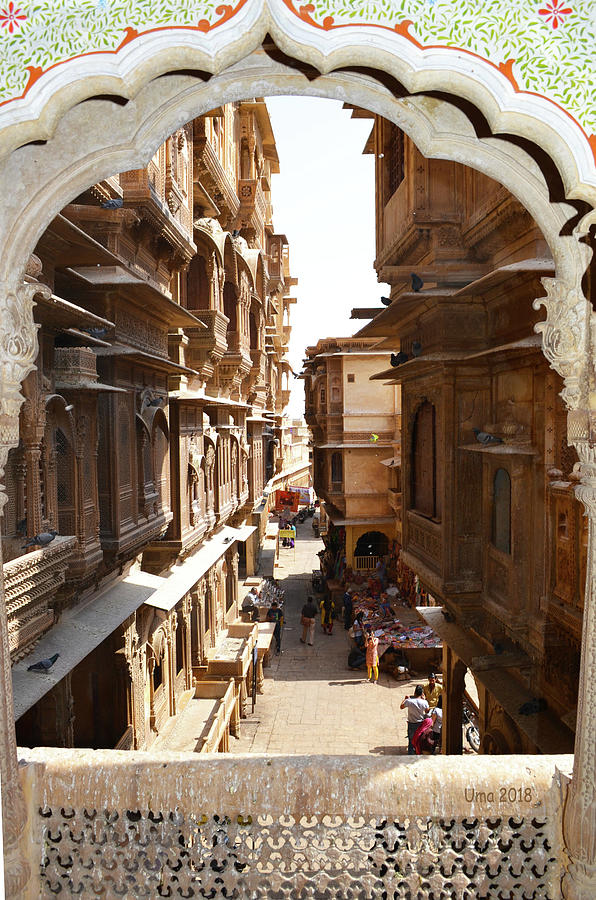 Haveli in Jaisalmer Photograph by Uma Krishnamoorthy