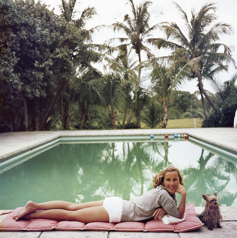 Pets Photograph - Having A Topping Time by Slim Aarons
