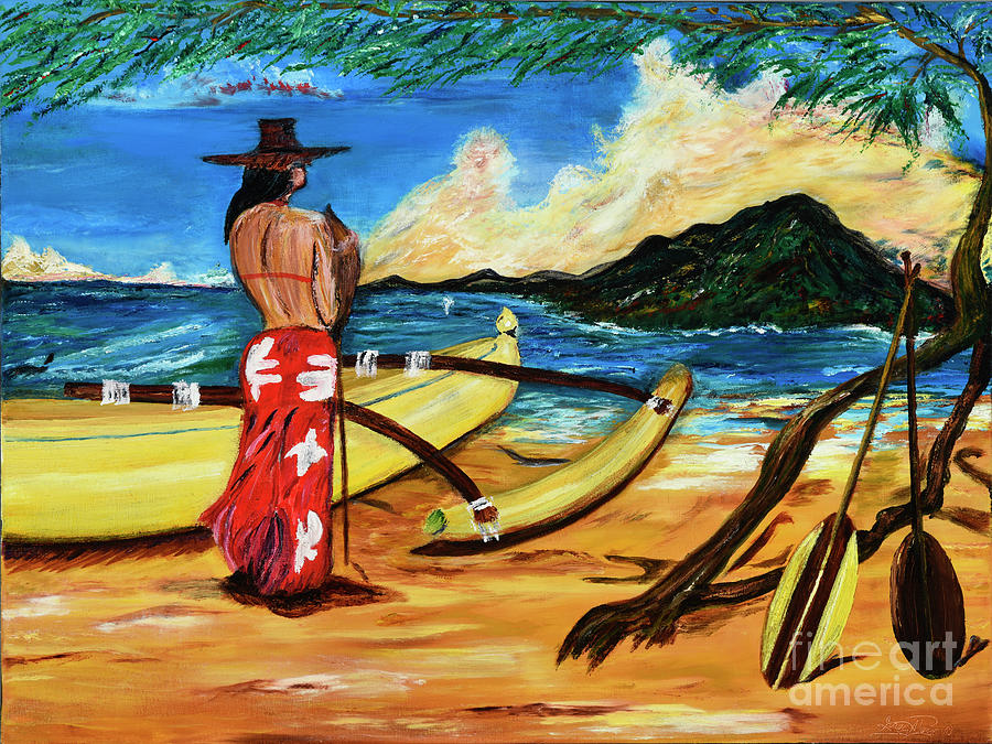 Hawaii Canoe Painting