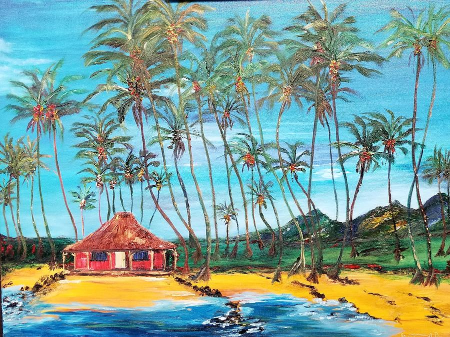 Hawaii Cottage Painting By Gregory Allen Page