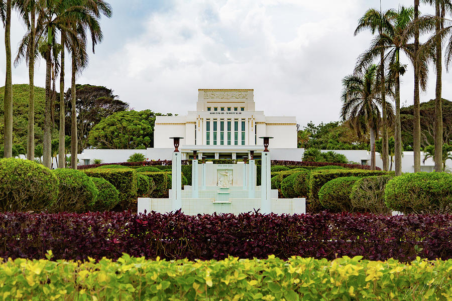 Hawaii LDS Temple 02 Photograph by Alan Nix - Pixels