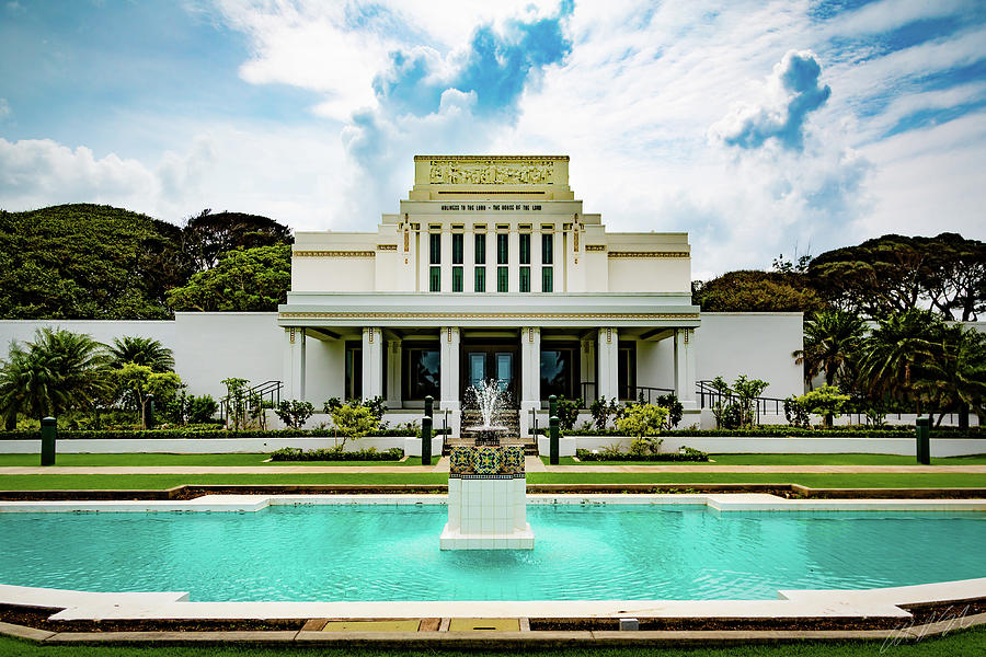 Hawaii LDS Temple 03 Photograph by Alan Nix - Fine Art America