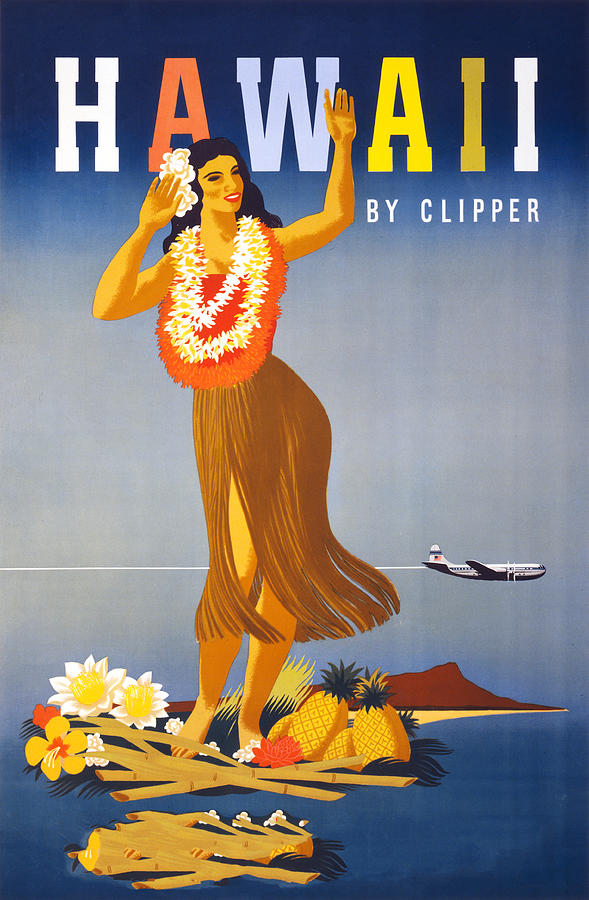 Hawaii Travel Poster Digital Art by Graphicaartis Hawaii Travel Poster Digital Art by Graphicaartis