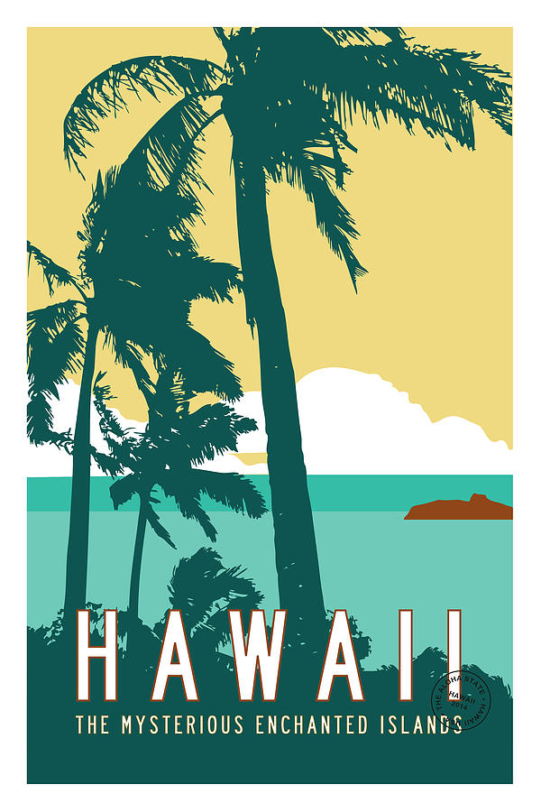 Hawaii Travel Poster Digital Art by Michael Jon Watt - Fine Art America