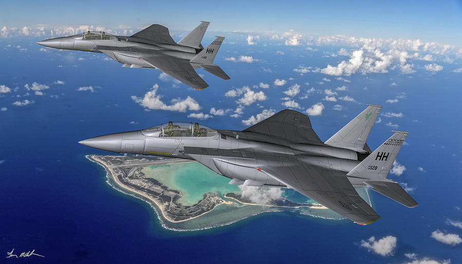 Hawaiian Air Guard on Patrol - Oil by Tommy Anderson Hawaiian Air Guard on Patrol - Oil by Tommy Anderson