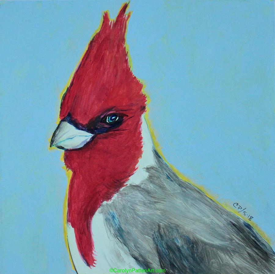 Hawaiian Cardinal Painting by Carolyn Patten - Pixels