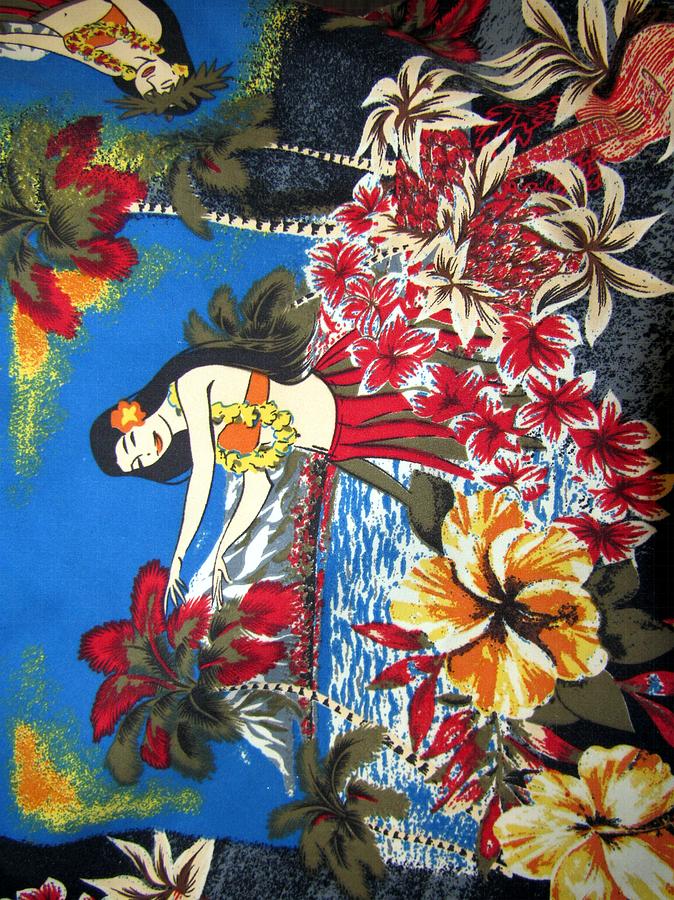 Hawaiian, Hula, Girl, Palms, Flowers Digital Art by Scott S Baker ...