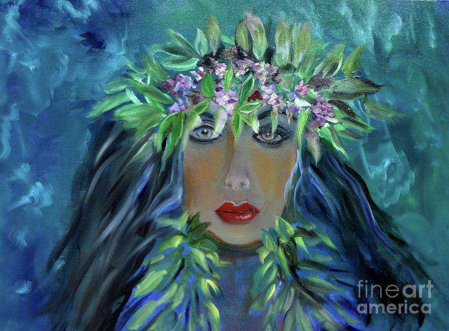 Hawaiian Monarch Hula Painting by Jenny Lee
