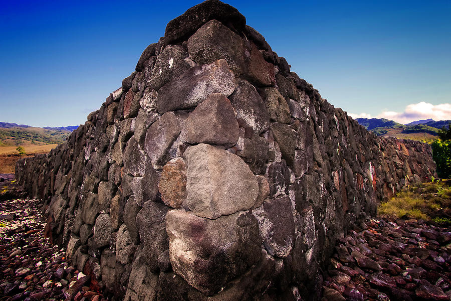 Hawaiian Rock Wall Photograph by Pheasant Run Gallery
