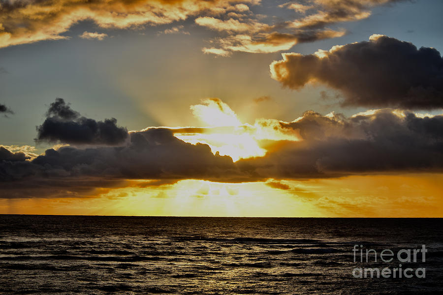 Hawaiian Sunrise Drama Photograph by Debra Banks