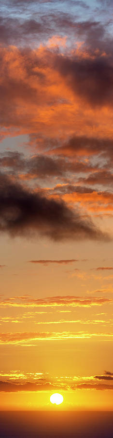 Sunset Photograph - Hawaiian Sunset Vertical Panoramic  by Christopher Johnson