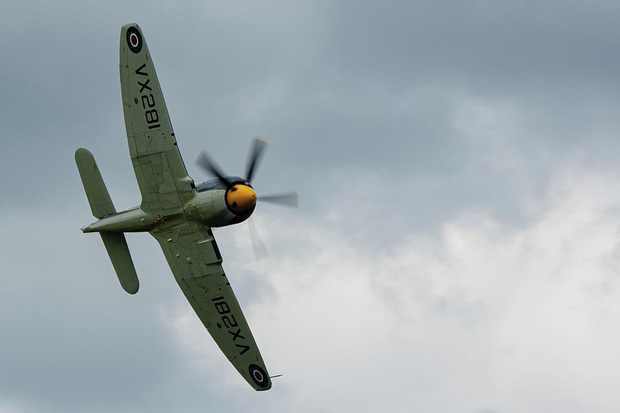 Hawker Sea Fury Fly By at RAF Cosford 2019 Photograph by Scott Lyons