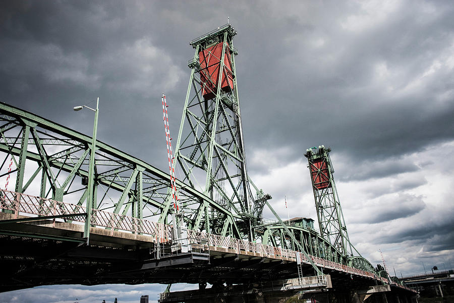 Architecture Digital Art - Hawthorn Bridge Over The Willamette River, Portland, Oregon, Us by Wonwoo Lee