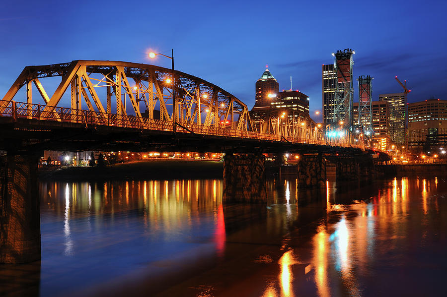 Hawthorne Bridge Photograph By Tom Schwabel - Fine Art America