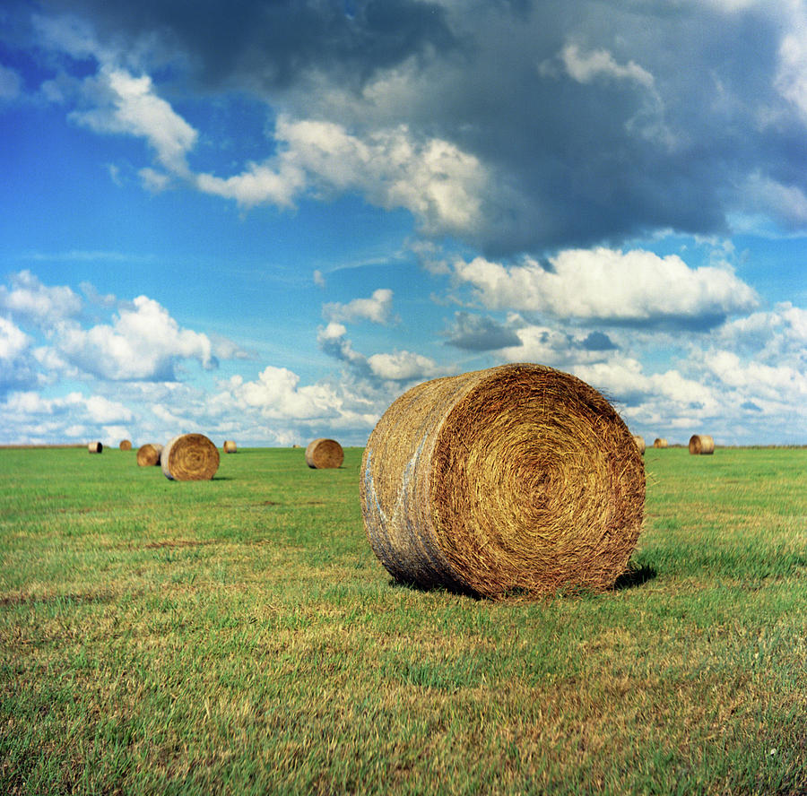 Hay and Clouds Photograph by Hillis Creative
