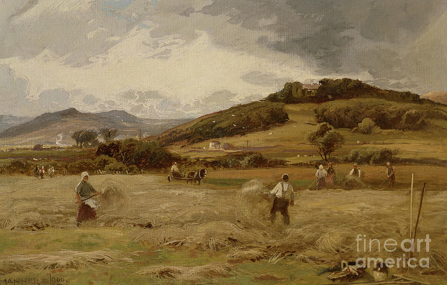 Haymaking Painting by William Manners