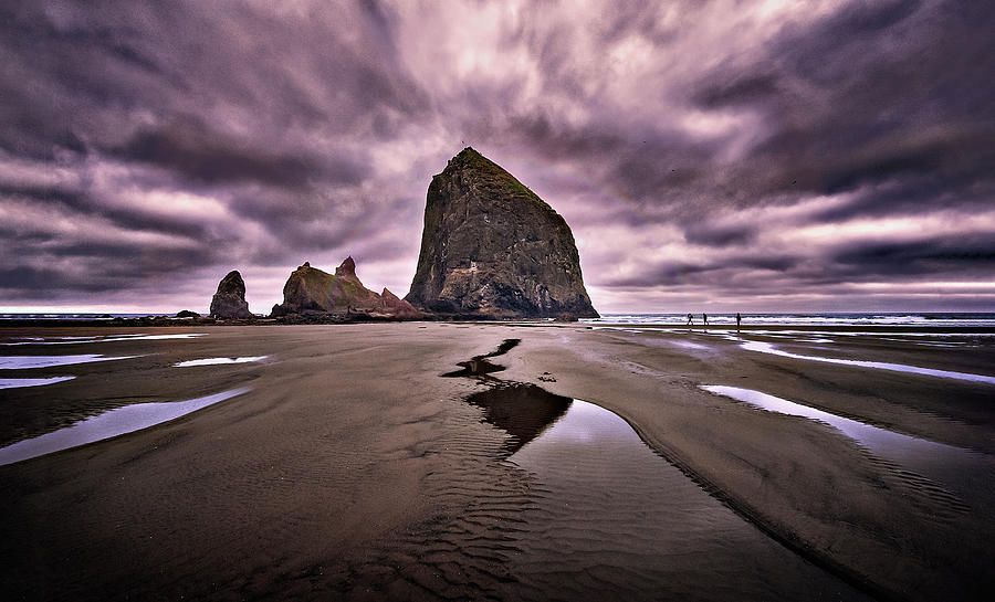 Haystack after Sunset Photograph by John Christopher